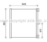 AVA QUALITY COOLING pr5088 -  Конденсатор, кондиционер